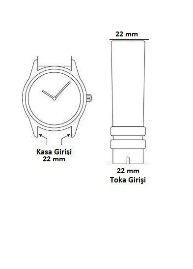 22 mm Lacivert Slazenger Orijinal Hakiki Deri Saat Kordonu