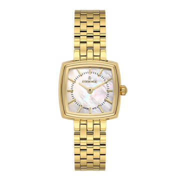Essence D1236.120 Altın Sarısı Paslanmaz Çelik Küçük Kare Kadın Kol Saati