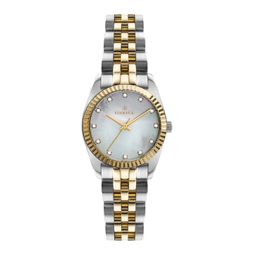 Essence ES6664FE.220 Altın Sarı Gümüş Renk Sedef Kadran Paslanmaz Çelik Kadın Kol Saati