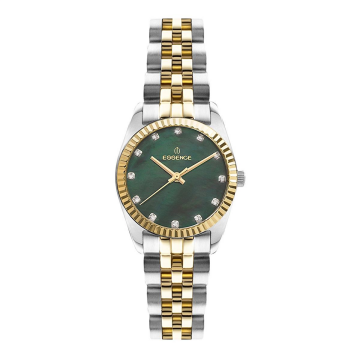 Essence ES6664FE.270 Altın Sarı Gümüş Renk Sedef Kadran Paslanmaz Çelik Kadın Kol Saati