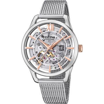 FESTINA F20627/1 AUTOMATIC SKELETON SAPPHIRE KADIN KOL SAATİ
