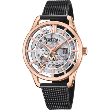 FESTINA F20628/3 AUTOMATIC SKELETON SAPPHIRE KADIN KOL SAATİ