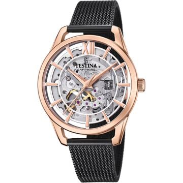FESTINA F20628/3 AUTOMATIC SKELETON SAPPHIRE KADIN KOL SAATİ