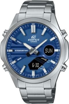 Casio Edifice EFV-C120D-2ADF Lacivert Kadran Ana-Digi Çelik Erkek Kol Saati