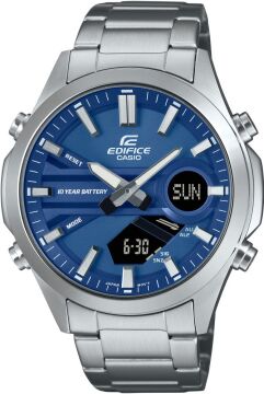 Casio Edifice EFV-C120D-2ADF Lacivert Kadran Ana-Digi Çelik Erkek Kol Saati