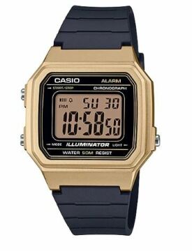 Casio W-217HM-9AVDF Altın Sarısı Detaylı Retro Dijital Erkek Kol Saati