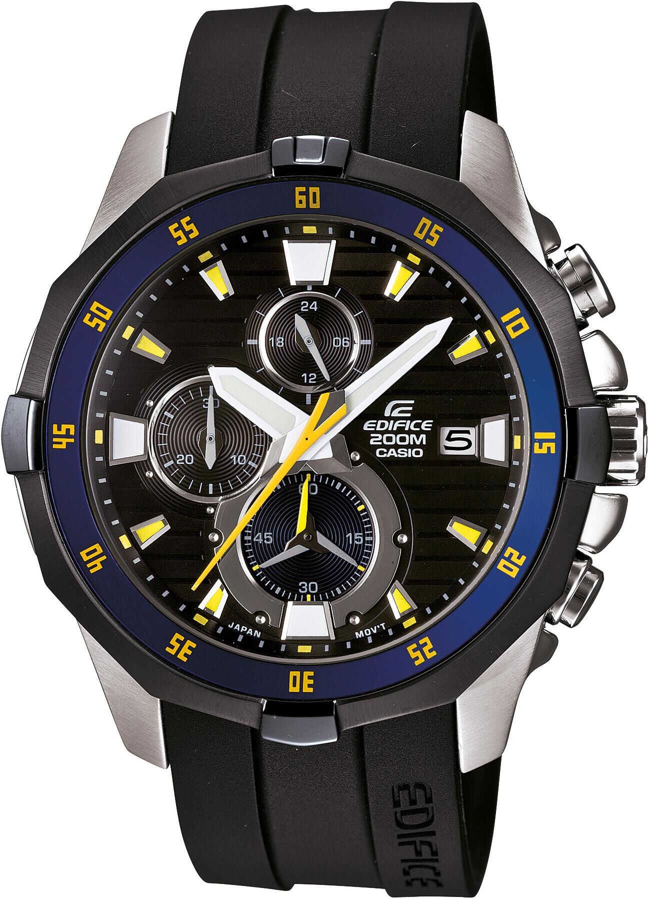 Casio Edifice EFM-502 Siyah Silikon Orijinal Saat Kordonu