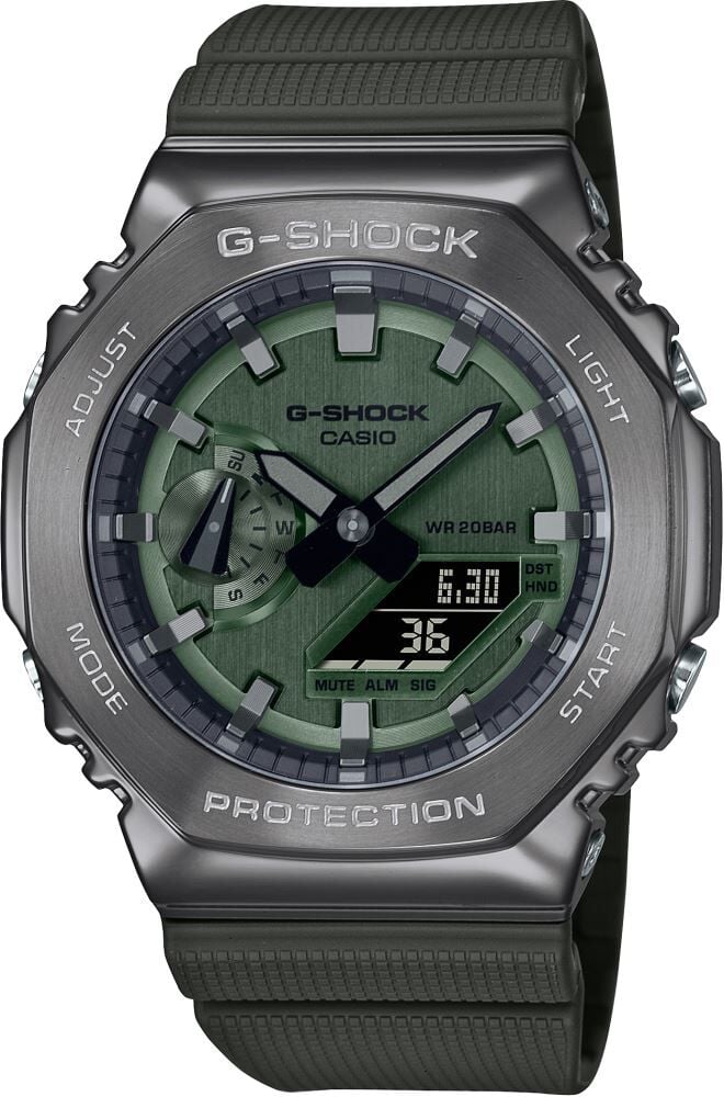 Casio G-Shock GM-2100 Haki Renk Orijinal Saat Kordonu