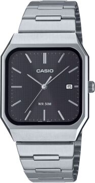 Casio MTP-B185D-1AVDF Kare Kasa Minimalist Çelik Erkek Kol Saati