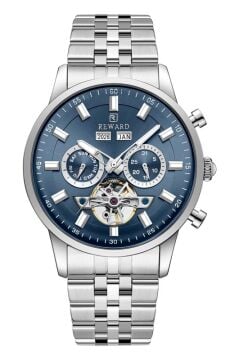 Reward RWA147645 Mavi Kadran Open Heart Otomatik Çelik Erkek Kol Saati