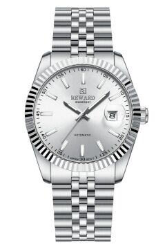 Reward Excellent RWA144333 Beyaz Kadran Tırtıklı Bezel Otomatik Çelik Erkek Kol Saati