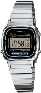 Casio LA670WD-1DF Gümüş Tonlu ''Mini'' Retro Kadın Kol Saati