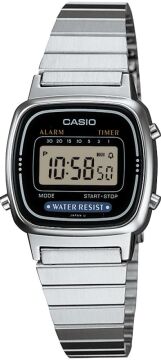 Casio LA670WD-1DF Gümüş Tonlu ''Mini'' Retro Kadın Kol Saati