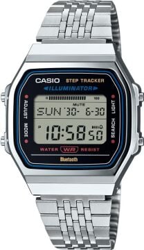 Casio ABL-100WE-1ADF Bluetooth ve Adımsayarlı Retro Çelik Kol Saati
