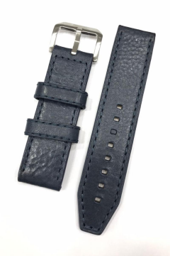 24 mm Lacivert Slazenger Orijinal Hakiki Deri Saat Kordonu