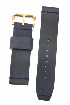 24 mm Lacivert Slazenger Orijinal Hakiki Deri Saat Kordonu