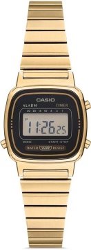 Casio LA670WGA-1DF Altın Tonlu ''Mini'' Retro Kadın Kol Saati