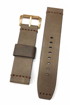 24 mm Kahverengi Slazenger Orijinal Hakiki Deri Saat Kordonu