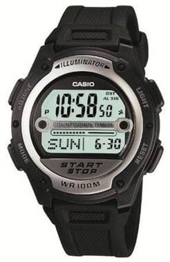 Casio W-756-1 Orijinal Silikon Siyah Saat Kordonu