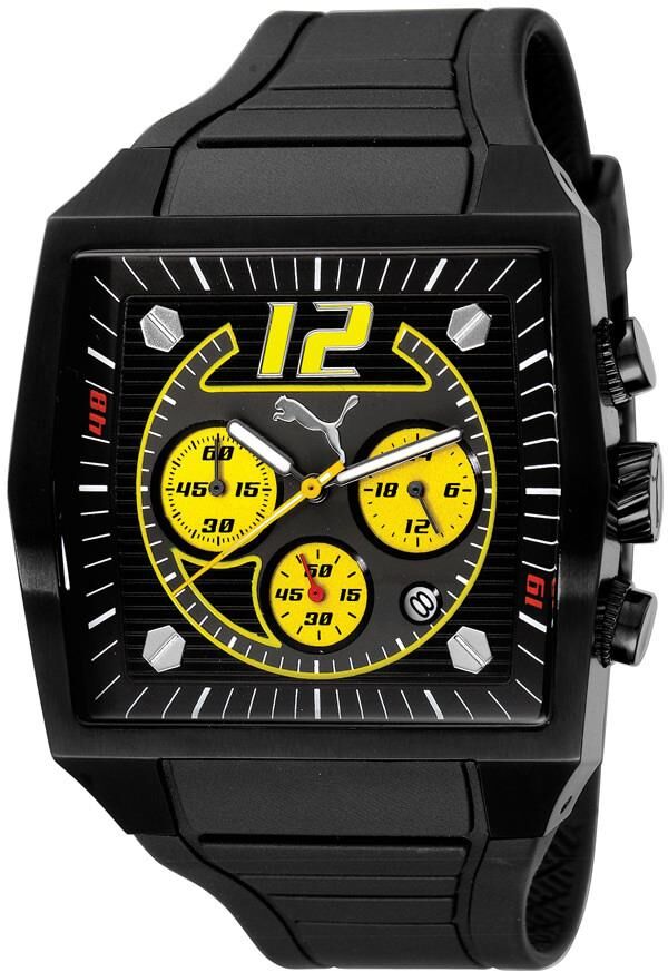 Puma PU910551002 Siyah Orijinal Silikon Saat Kordonu Kayışı