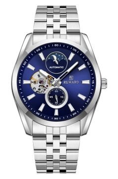 Reward RWA147672 Lacivert Kadran Open Heart Otomatik Çelik Erkek Kol Saati