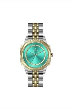 Reward RWA145750 Turkuaz Kadran Geometrik İki Renk Kadın Kol Saati