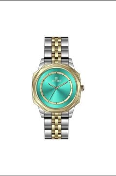 Reward RWA145750 Turkuaz Kadran Geometrik İki Renk Kadın Kol Saati