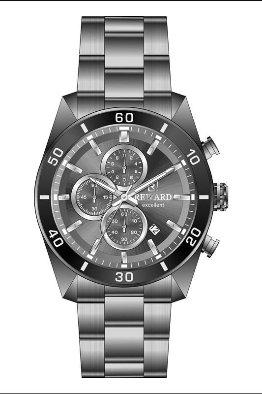 Reward Excellent RWA146815 Füme Renk Paslanmaz Çelik Erkek Kol Saati
