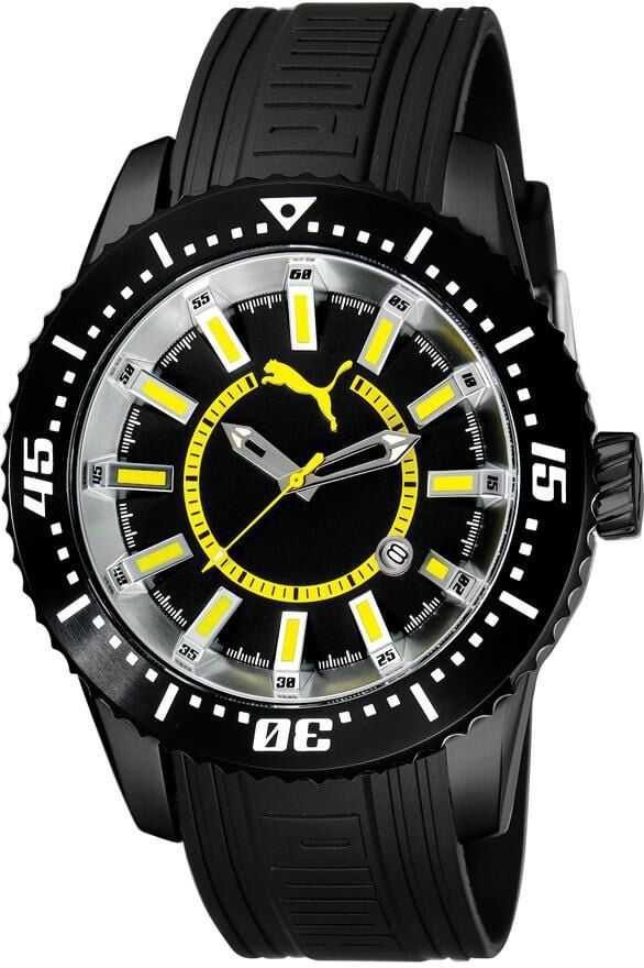 Puma PU102121001 Siyah Renk Orijinal Silikon Saat Kordonu Kayışı