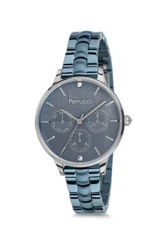 Ferrucci Mavi Renk Çelik Kadın Kol Saati 128514