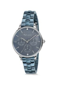Ferrucci Mavi Renk Çelik Kadın Kol Saati 128514