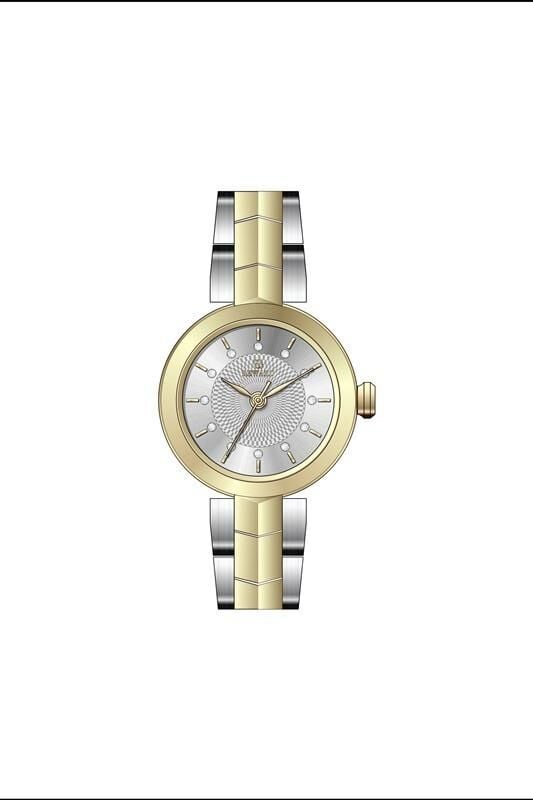 Reward RWA146654 Altın Sarı Gümüş Renk Paslanmaz Çelik Kordon Taşlı Küçük Kadın Kol Saati