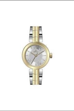 Reward RWA146654 Altın Sarı Gümüş Renk Paslanmaz Çelik Kordon Taşlı Küçük Kadın Kol Saati