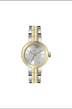 Reward RWA146654 Altın Sarı Gümüş Renk Paslanmaz Çelik Kordon Taşlı Küçük Kadın Kol Saati