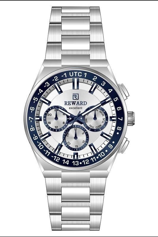 Reward Excellent RWA146802 Gümüş Renk Paslanmaz Çelik Erkek Kol Saati