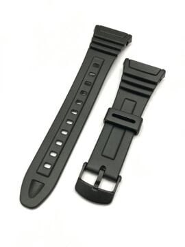 Casio W-96H Orijinal Siyah Renk Silikon Saat Kordonu