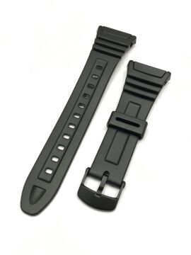 Casio W-96H Orijinal Siyah Renk Silikon Saat Kordonu