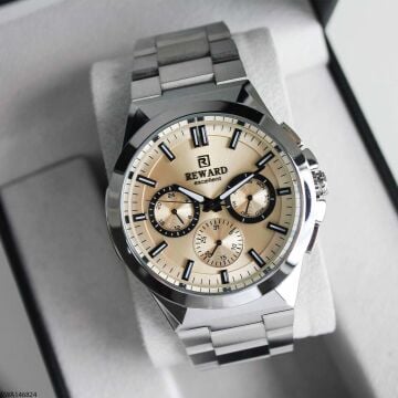Reward RWA146824 Krem Kadran Çelik Erkek Kol Saati