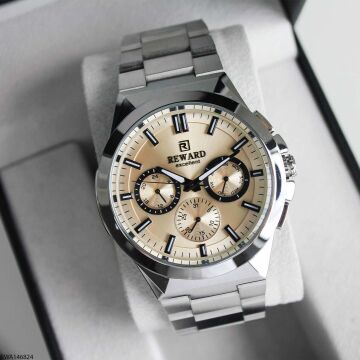 Reward RWA146824 Krem Kadran Çelik Erkek Kol Saati