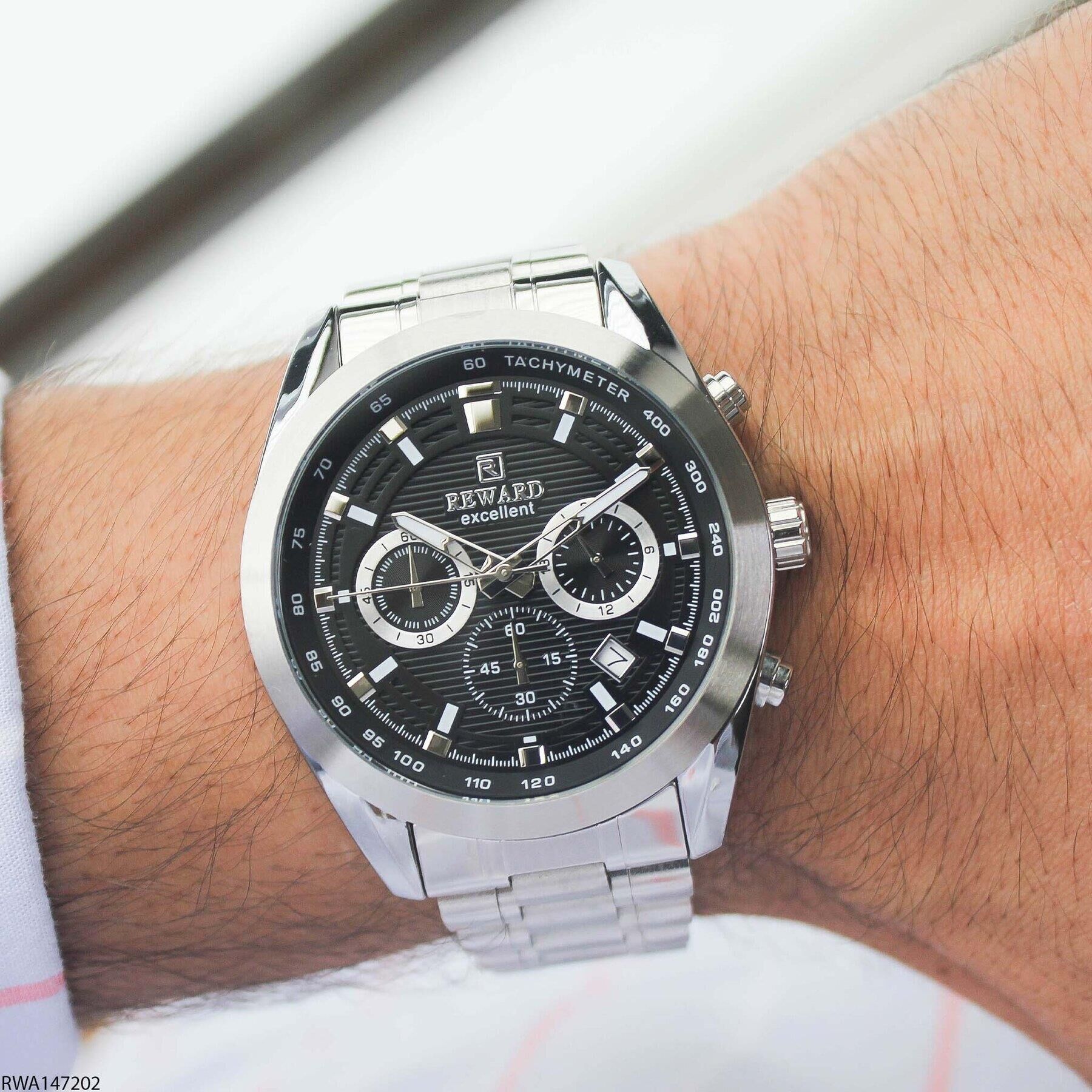 Reward RWA147202 Gümüş Renk Çelik Erkek Kol Saati