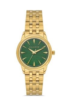 Navimarine NMM1010-06 Gold Kasa Yeşil Dokulu Kadran Kadın Kol Saati
