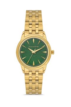 Navimarine NMM1010-06 Gold Kasa Yeşil Dokulu Kadran Kadın Kol Saati