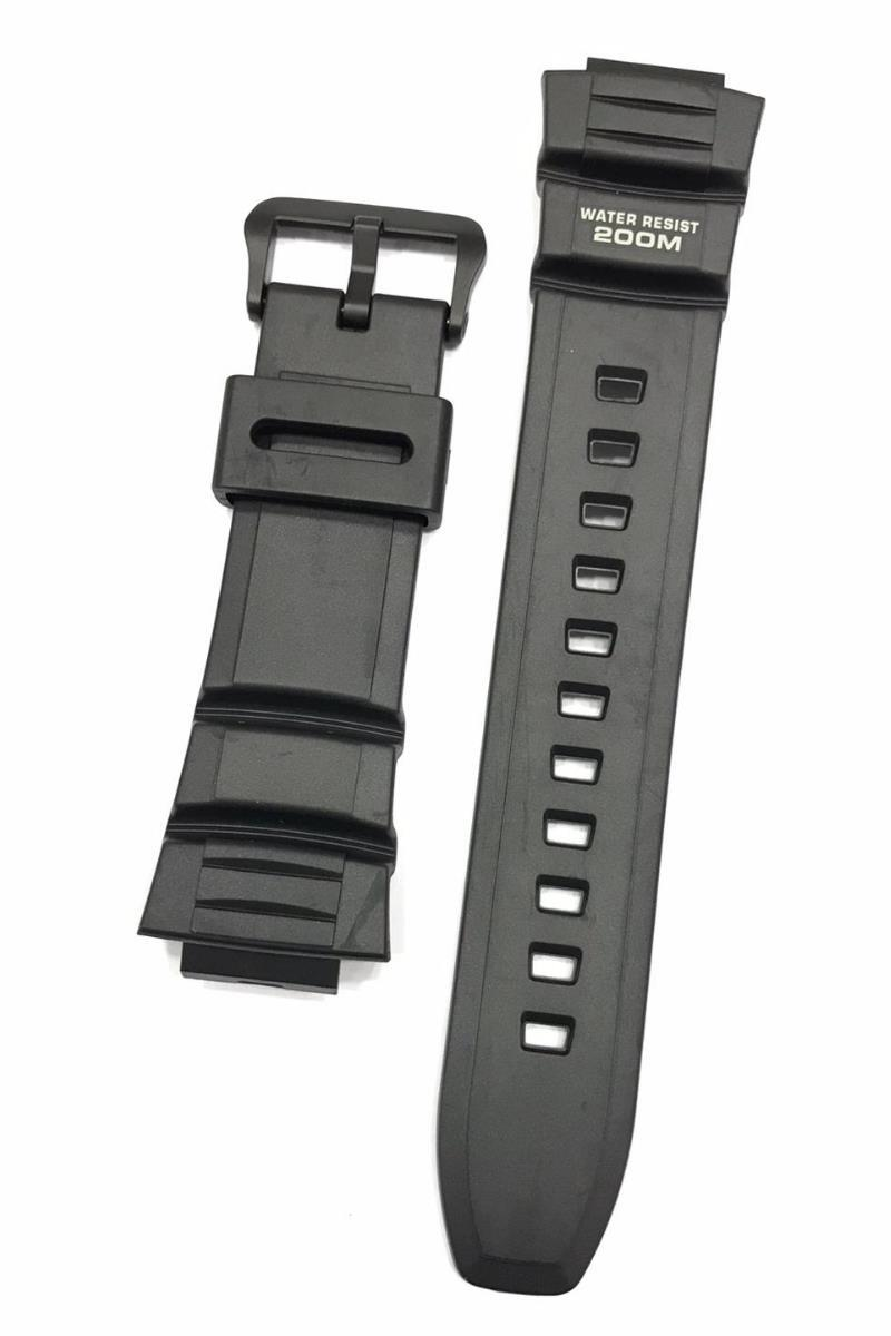 Casio AE-2000 AE-2100 WV-200 Siyah Orijinal Silikon Saat Kordonu