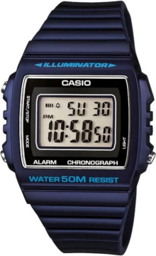 Casio W-215H-2AVDF Büyük Kasa Lacivert Dijital Retro Erkek Kol Saati