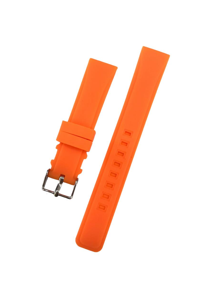 18mm Renkli Yüksek Kalite Silikon Saat Kordonu Kayışı Siyah - 18mm