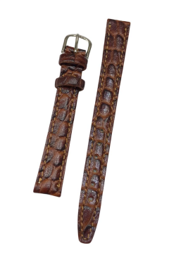 12 mm Yerli Üretim Desenli Hakiki Deri Yumuşak Saat Kordonu