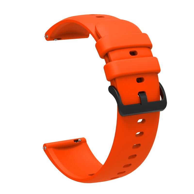 22 mm Üst Kalite Renkli Akıllı Pimli Akıllı Saat Silikon Saat Kordonu Turuncu - 22mm