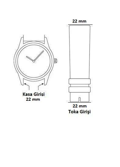 22 mm Üst Kalite Renkli Akıllı Pimli Akıllı Saat Silikon Saat Kordonu Siyah - 22mm