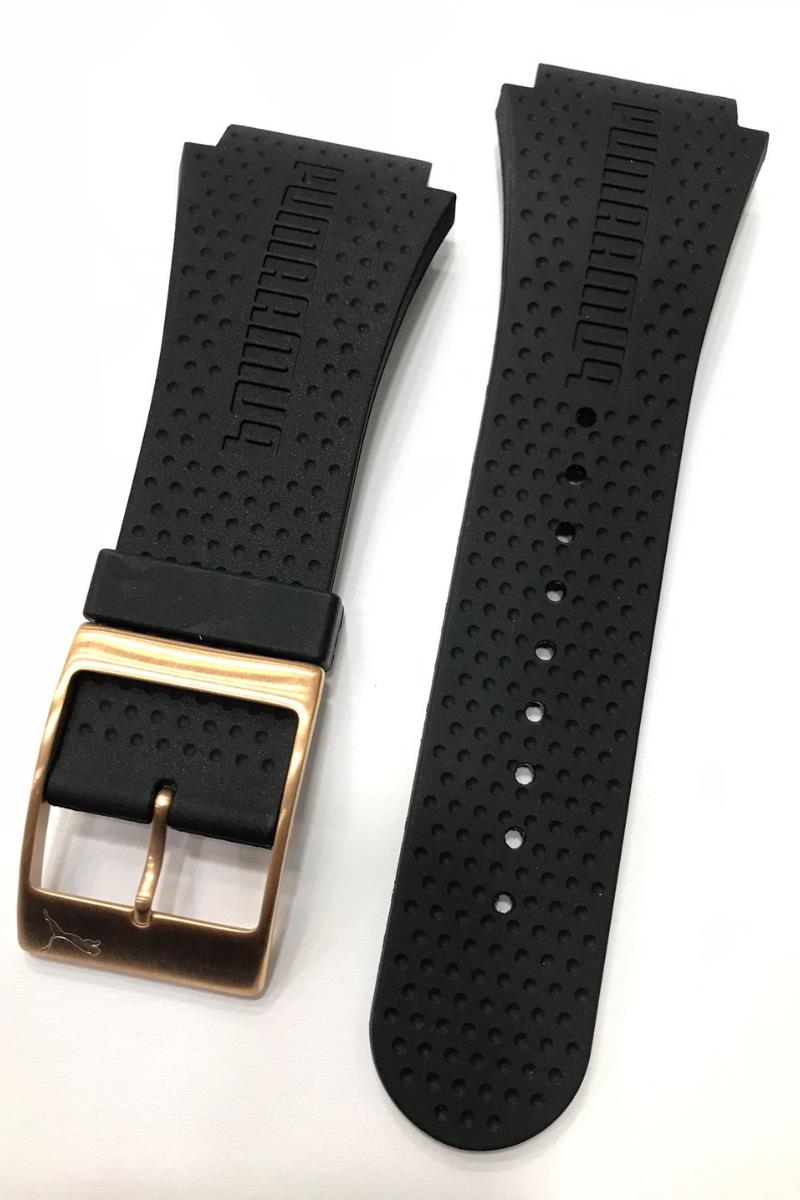 Puma PU100011005 Siyah Renk Orijinal Silikon Saat Kordonu Kayışı