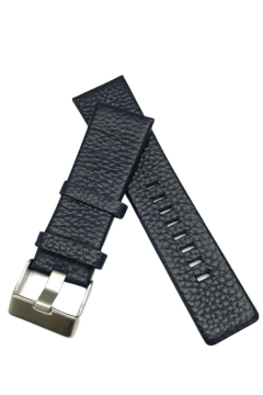 28x24mm Diesel Uyumlu Hakiki Deri Saat Kordonu Lacivert - 28mm